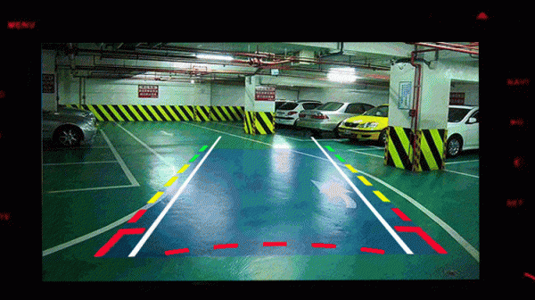 倒车影像怎么看辅助线