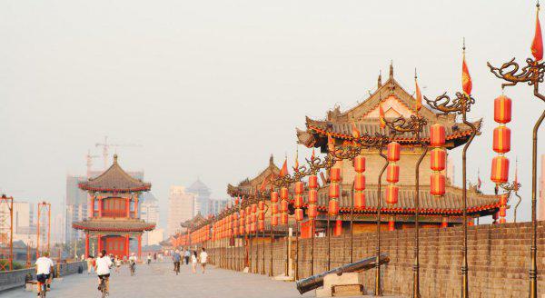 陕西西安城墙多长多宽