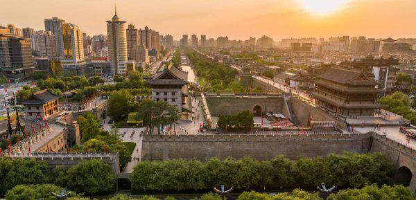 陕西西安城墙多长多宽