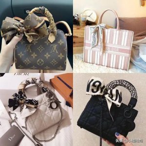 包包上的丝巾多种系法图解 包包上面的丝巾怎么系好看