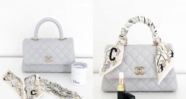 包包上的丝巾多种系法图解