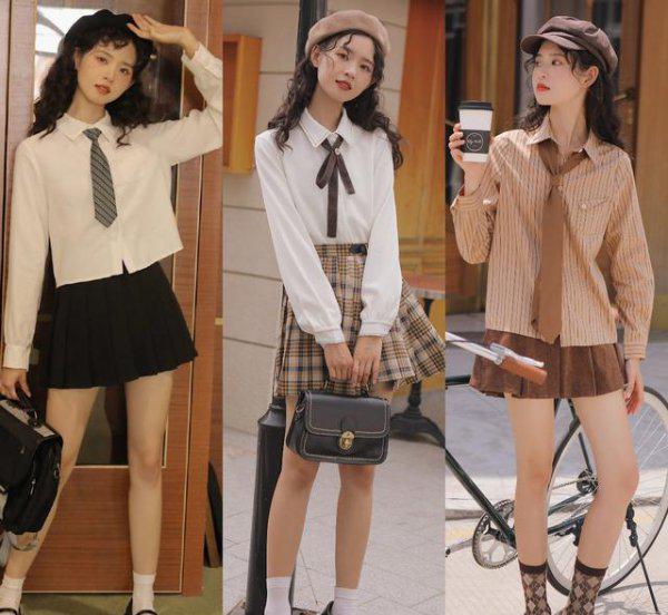 百褶裙搭配什么上衣最好看图片