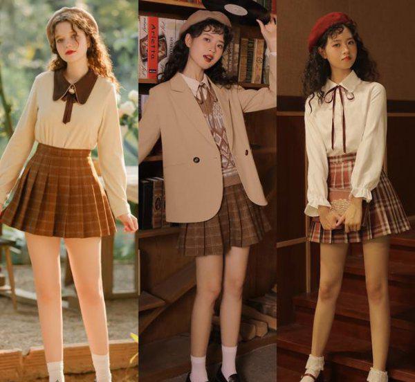 百褶裙搭配什么上衣最好看图片