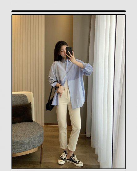 上衣宽松下身如何搭配好看