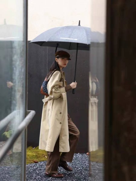 穿风衣配什么裤子和鞋子