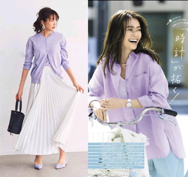 淡紫色搭配的3种颜色