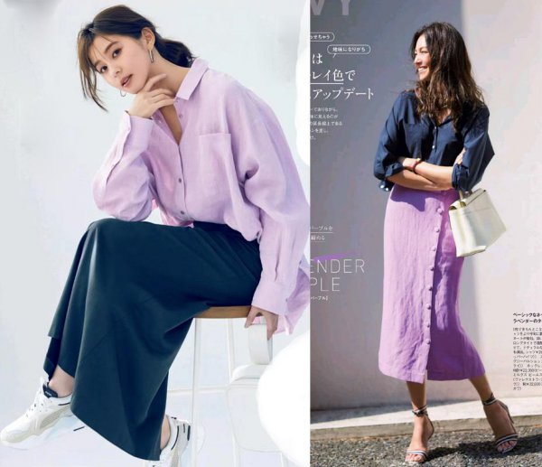 淡紫色搭配的3种颜色