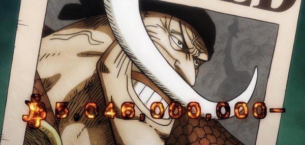 海贼王悬赏金排名前十