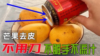 剥芒果皮最简单方法 大芒果怎么切方便吃又不脏手