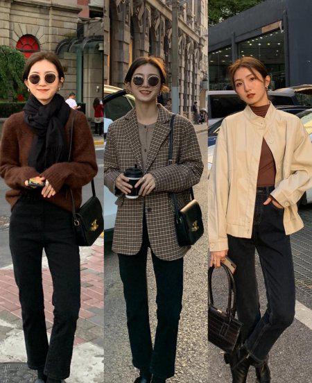 黑裤子配什么鞋好看图片