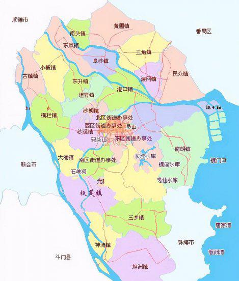 地级市中山有几个区县