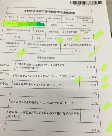 深圳女50岁退休大概拿多少钱工资