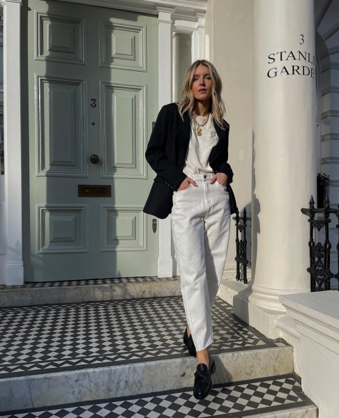 厚底乐福鞋怎么搭配衣服