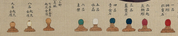 清朝顶戴1到9品颜色及图片