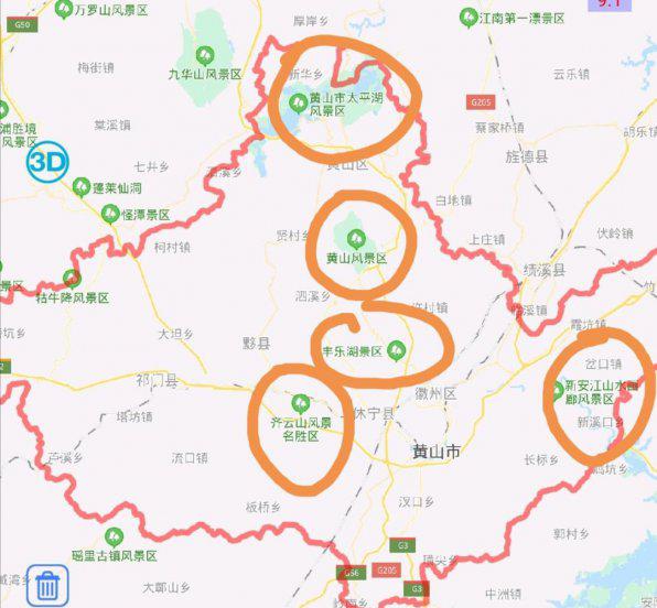黄山是哪个省份的城市和景点