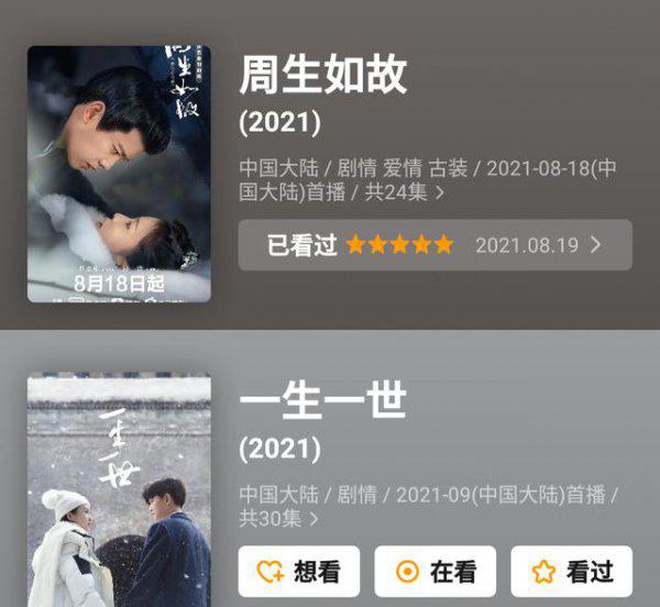 周生如故与一生一世什么关系