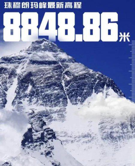 最新珠峰海拔高度是多少