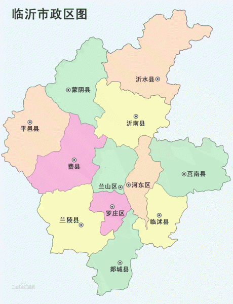 山东临沂三区九县