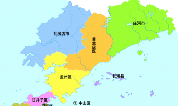 大连几个区分别是哪里