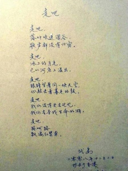 中国诗人北岛简介资料