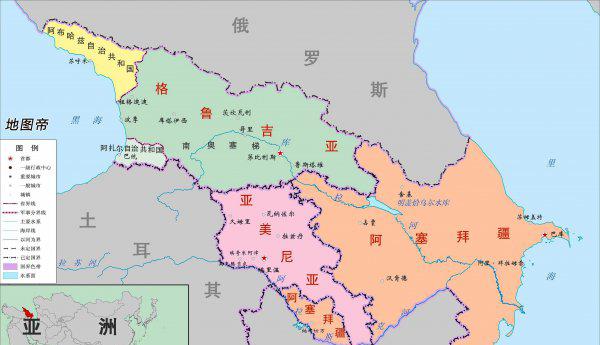 高加索是哪个国家位于哪个洲