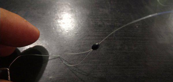 太空豆怎么穿在鱼线上