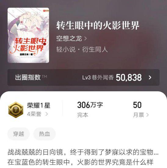 动漫同人小说有哪些