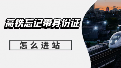高铁站没有身份证可以进站吗 高铁忘记带身份证怎么进站