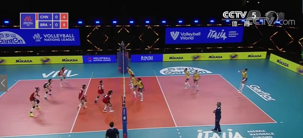 常见的排球位置分布