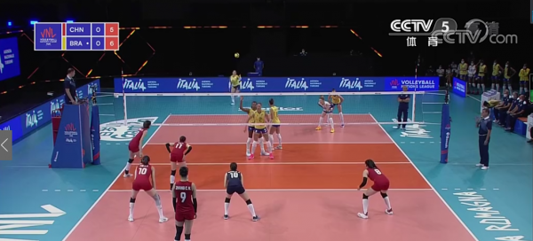 常见的排球位置分布