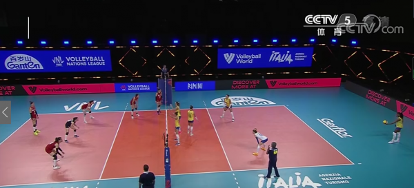 常见的排球位置分布