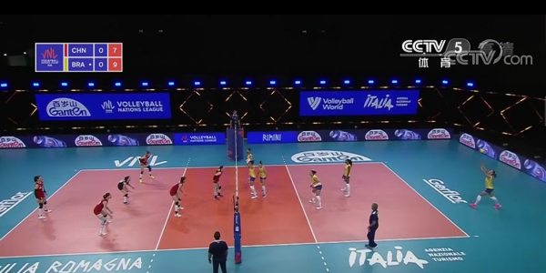 常见的排球位置分布