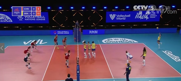 常见的排球位置分布