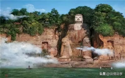 乐山大佛在哪里 四川乐山大佛因为天热干旱露出真容