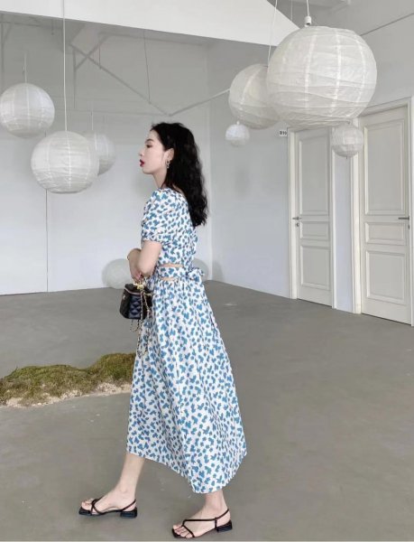 碎花长裙搭配什么鞋子好看