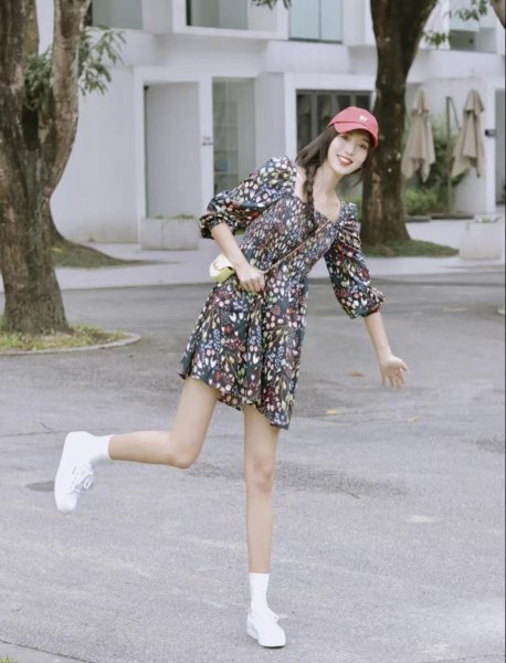碎花长裙搭配什么鞋子好看