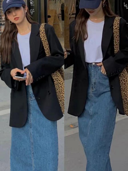 黑西装外套搭配什么内搭好