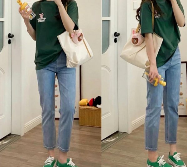 宽松t恤搭配什么裤子好看