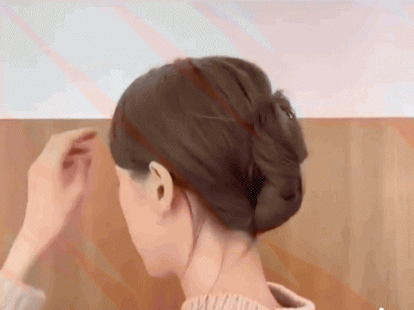 50岁女人盘头的简单手法