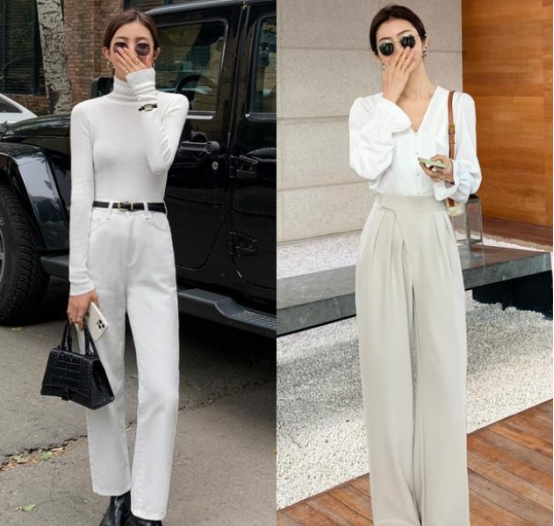 白色裤子怎么搭配鞋子