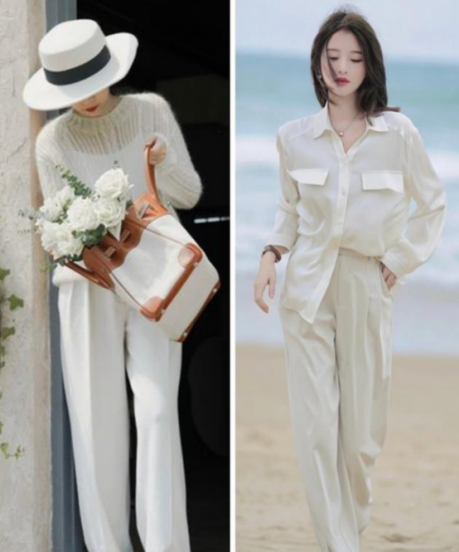 白色裤子怎么搭配鞋子