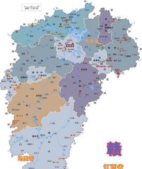 江西有多少个市和区县