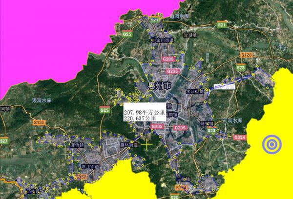 惠州市有几个区几个县