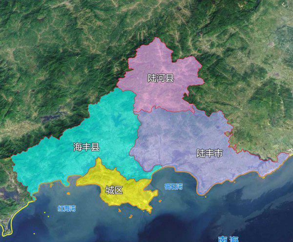 汕尾市有几个区几个县