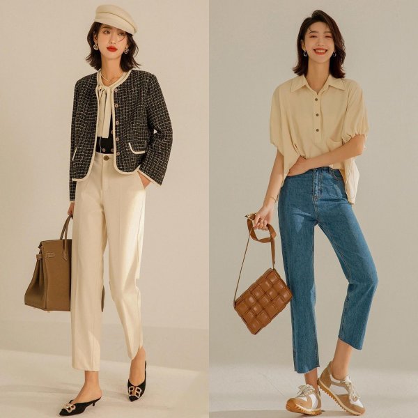 烟管裤搭配什么鞋子好看图片