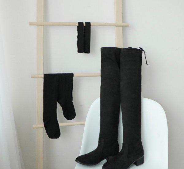 过膝长靴掉筒有什么办法