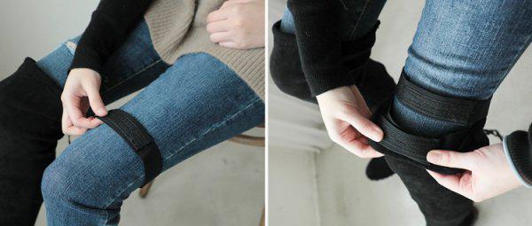 过膝长靴掉筒有什么办法