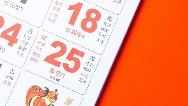 日历上怎么分清楚阴历阳历