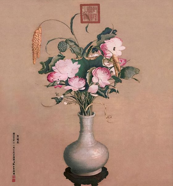 清代宫廷画师郎世宁的作品
