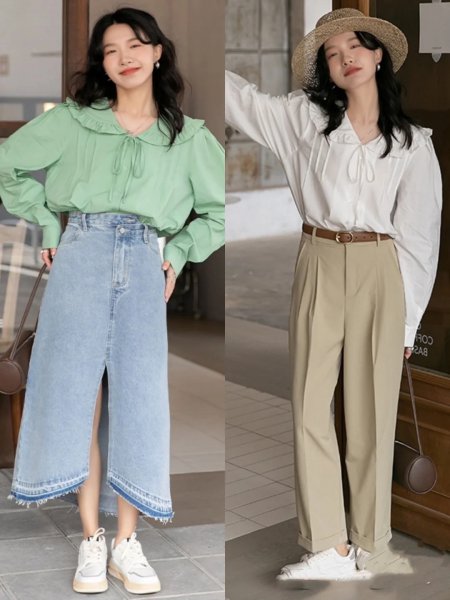 衬衫的穿法多种造型女